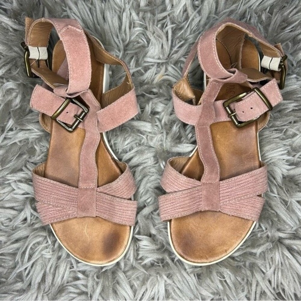 Sundance pink suede strappy gladiator sandals EU size 40 US 9.5 - Picture 3 of 12